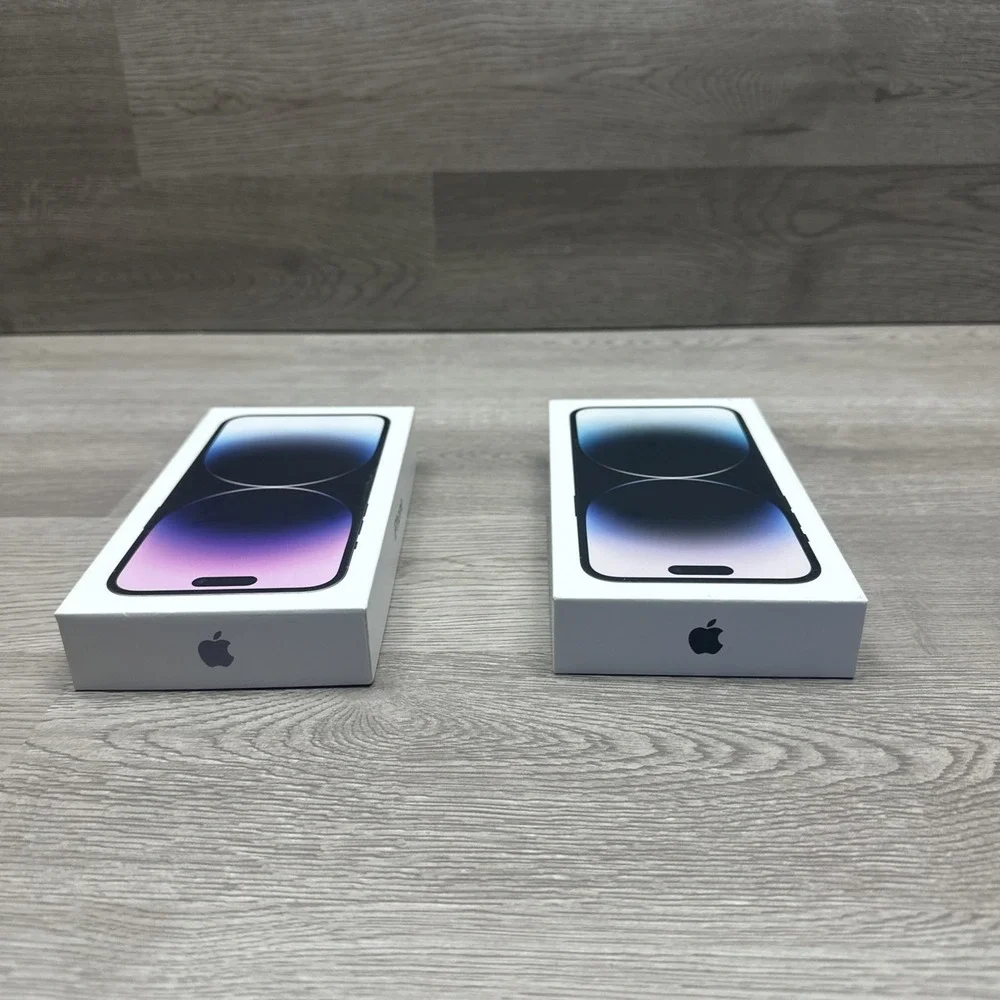 Original Box & Charger Only For Apple iPhone 14 Pro‎ Max Deep Purple/Space Black